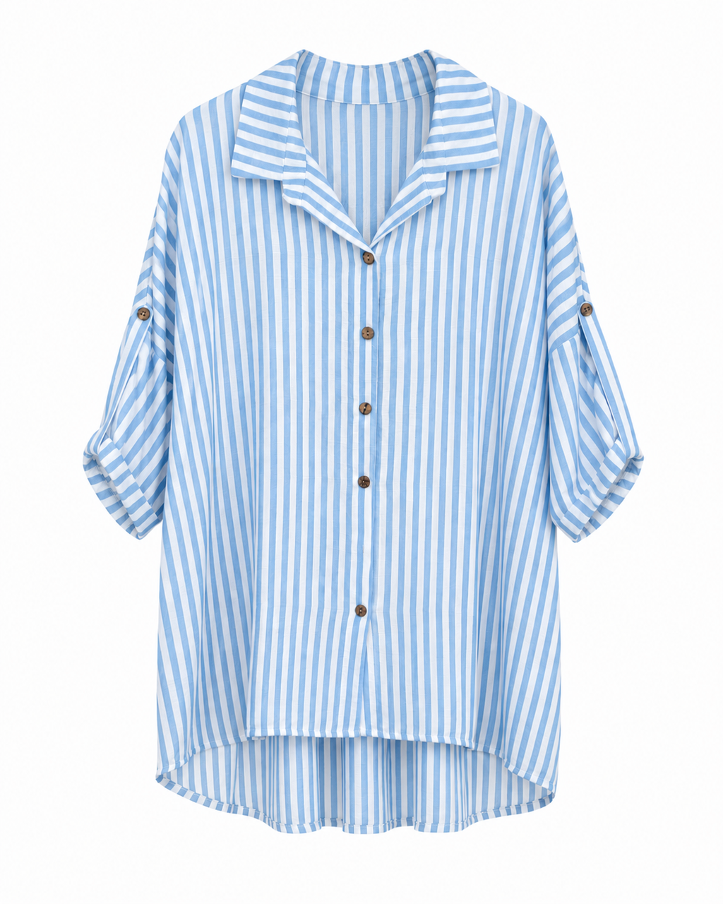 Oversize Streifen-Tunika „Azzurra“