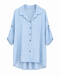 Oversize Streifen-Tunika „Azzurra“