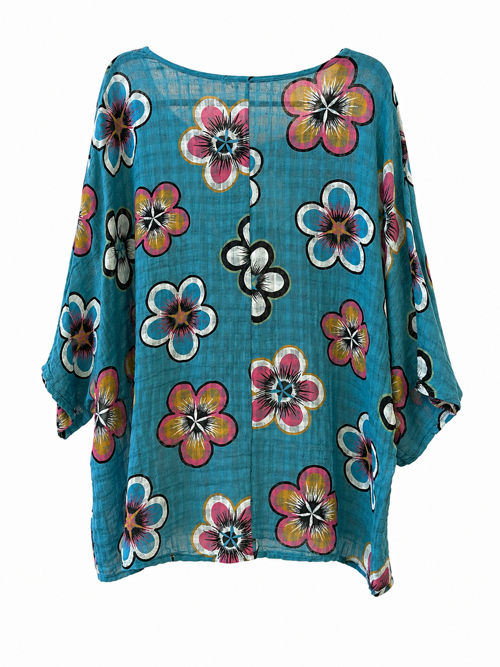 Luftige Baumwollbluse mit Blumenprint