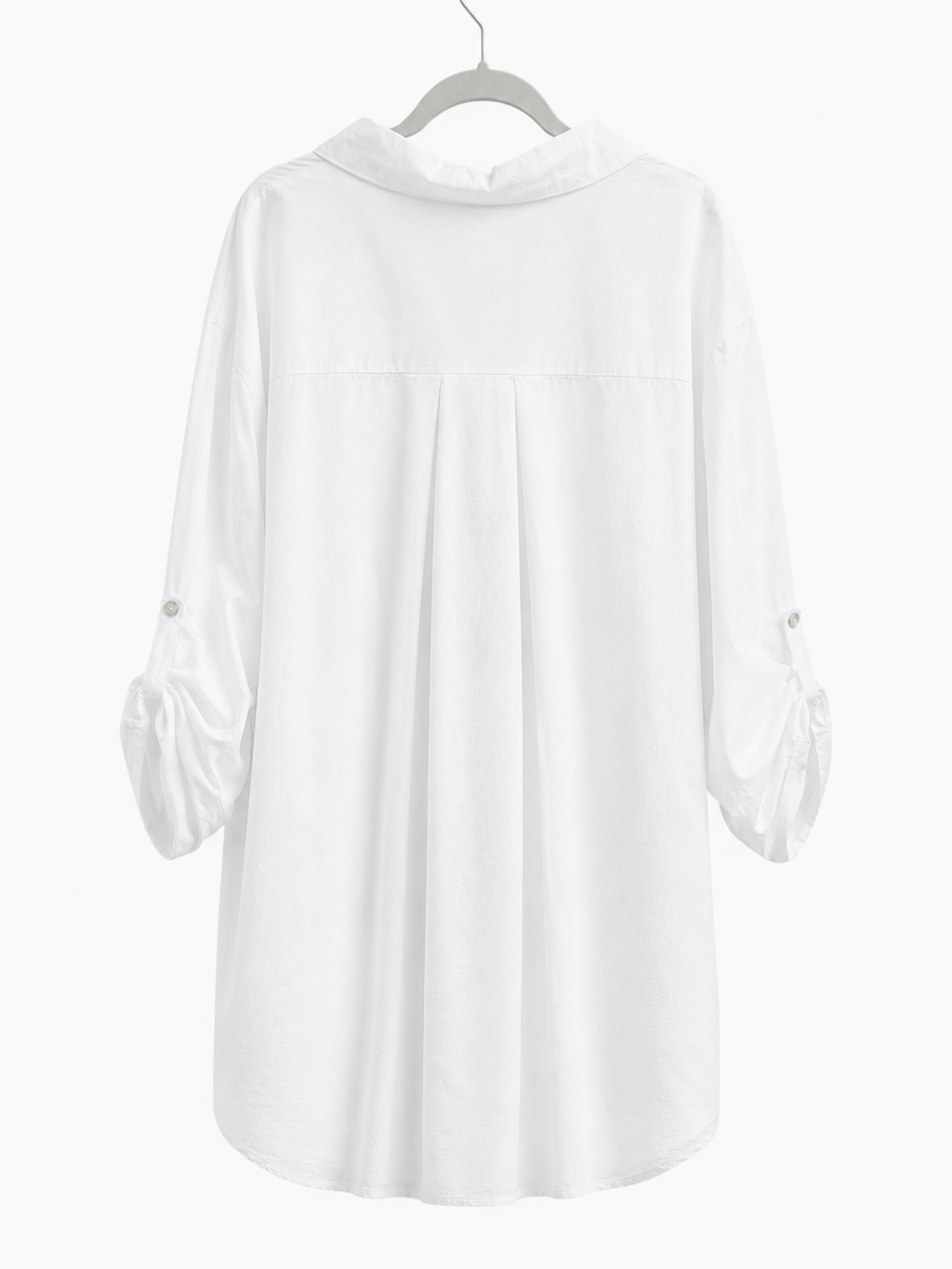 Weiße Oversize-Tunika aus Baumwolle