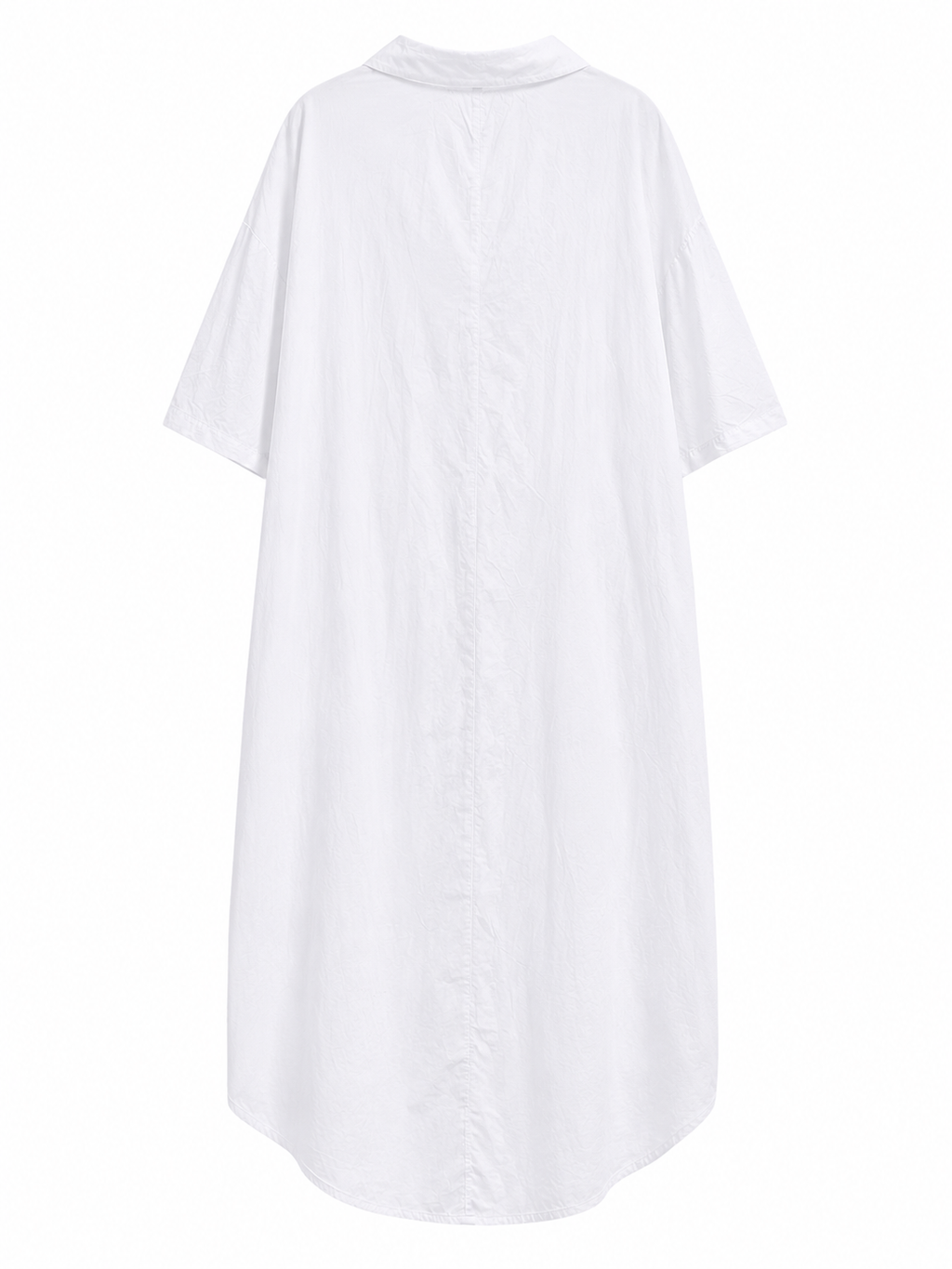 Minimalistisches Oversized Hemdblusenkleid aus Baumwolle