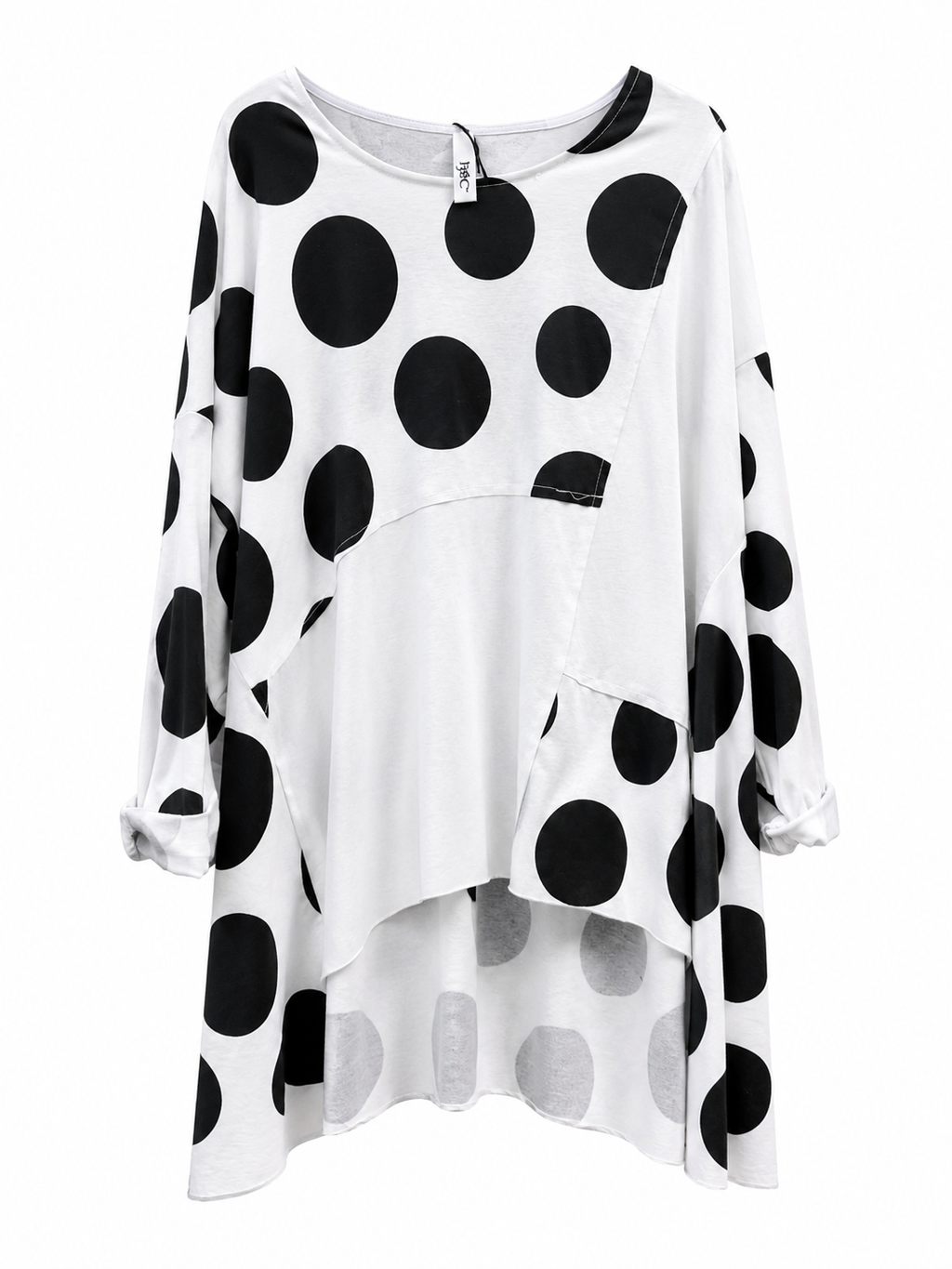 Oversize Kleid mit XXL-Polka Dots