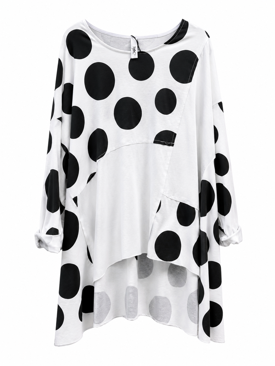 Oversize Kleid mit XXL-Polka Dots