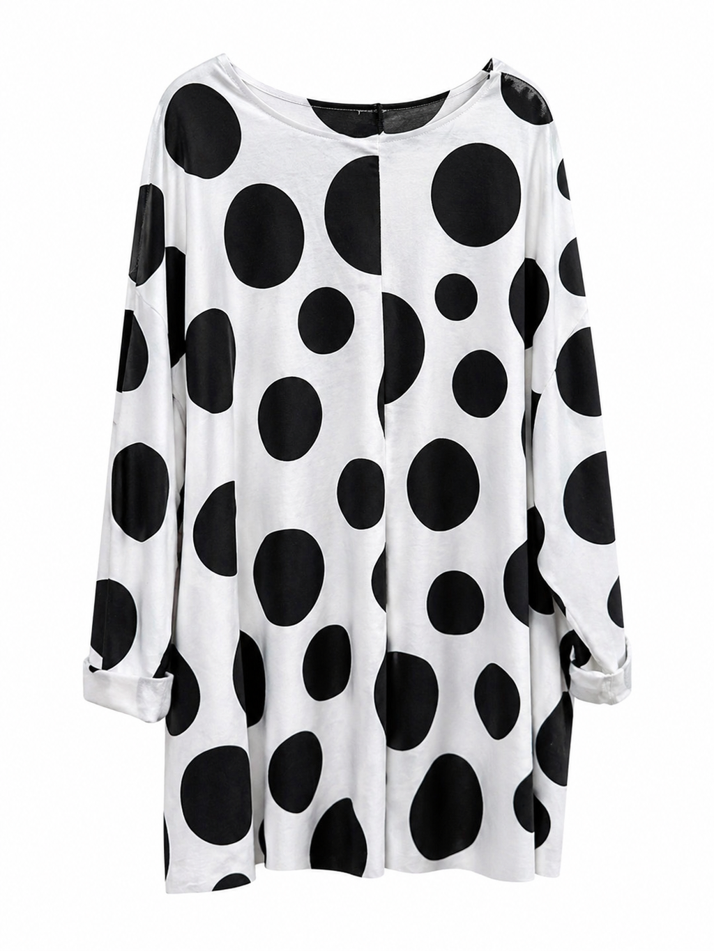Oversize Kleid mit XXL-Polka Dots