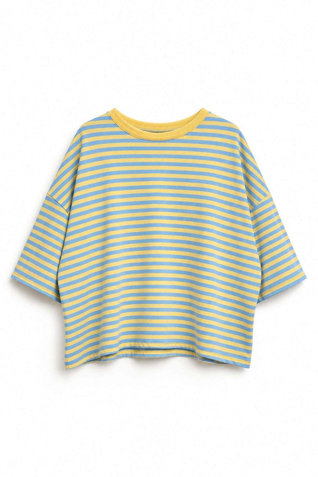 Oversize Streifenshirt „Sky Lemon“