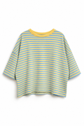 Oversize Streifenshirt „Sky Lemon“